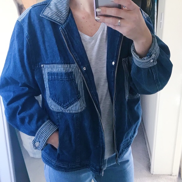 Vintage Jackets & Blazers - 90s Vintage Denim Jacket